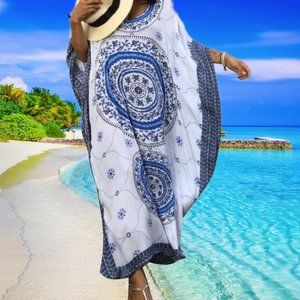 Beach Cover up Women Tunic Long Swimsuit One Size